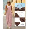 image:imageEkouaer Overalls for Women Loose Wide Leg Jumpsuits Casual One Piece Floral Boho Outfits Baggy Jumpers Comfy Summer RompersDirty Pink