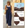 image:imageEkouaer Overalls for Women Loose Wide Leg Jumpsuits Casual One Piece Floral Boho Outfits Baggy Jumpers Comfy Summer RompersNavy Blue