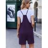 image:imageEkouaer Rompers for Women Summer Casual Sleeveless Spaghetti Strap Shorts Overalls Jumpsuits Beach Outfits with PocketsDark Purple