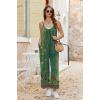 image:imageEkouaer Wide Leg Jumpsuits for Women Casual Overalls Sleeveless Vacation Outfits One Piece Boho Printed Romper with PocketFloral Ice Green