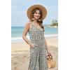 image:imageEkouaer Wide Leg Jumpsuits for Women Casual Overalls Sleeveless Vacation Outfits One Piece Boho Printed Romper with PocketWhite Print