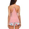 image:imageEkouaer Womens Cami Pajama Set Sleeveless Racerback Tank Top Pjs Soft SleepwearLilac Floral