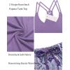 image:imageEkouaer Womens Cami Pajama Set Sleeveless Racerback Tank Top Pjs Soft SleepwearPurple Floral