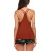 image:imageEkouaer Womens Cami Pajama Set Sleeveless Racerback Tank Top Pjs Soft SleepwearWine Red