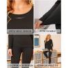image:imageEkouaer Womens Midweight Thermal Underwear Top Fleece Lined Base Layer Long Sleeve Shirt Black M