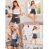 image:imageEkouaer 3 Pack Maternity Shorts Over The Belly with Pockets Summer Workout Pregnancy Shorts Stretchy Lounge PajamaBlackDark GreyNavy Blue