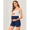 image:imageEkouaer 3 Pack Maternity Shorts Over The Belly with Pockets Summer Workout Pregnancy Shorts Stretchy Lounge PajamaBlackDark GreyNavy Blue