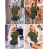 image:imageEkouaer 4 Packs Maternity Shirts Short Sleeve Crew Neck Pregnancy Tee Tops Tunic Blouse Soft Mama Clothes SXXL3pcs Black  Burgundy Red Army Green