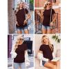 image:imageEkouaer 4 Packs Maternity Shirts Short Sleeve Crew Neck Pregnancy Tee Tops Tunic Blouse Soft Mama Clothes SXXL3pcs Black  Burgundy Red Army Green