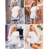 image:imageEkouaer 4 Packs Maternity Shirts Short Sleeve Crew Neck Pregnancy Tee Tops Tunic Blouse Soft Mama Clothes SXXL3pcs Black  Dirty Pink  White