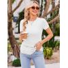 image:imageEkouaer 4 Packs Maternity Shirts Short Sleeve Crew Neck Pregnancy Tee Tops Tunic Blouse Soft Mama Clothes SXXL3pcs Black  Dirty Pink  White
