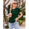 image:imageEkouaer 4 Packs Maternity Shirts Short Sleeve Crew Neck Pregnancy Tee Tops Tunic Blouse Soft Mama Clothes SXXL3pcs Black  Green  Teal