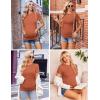 image:imageEkouaer 4 Packs Maternity Shirts Short Sleeve Crew Neck Pregnancy Tee Tops Tunic Blouse Soft Mama Clothes SXXL3pcs Burgundy Red  Caramel  Dark Grey