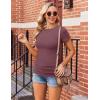 image:imageEkouaer 4 Packs Maternity Shirts Short Sleeve Crew Neck Pregnancy Tee Tops Tunic Blouse Soft Mama Clothes SXXL4pcs Black  Dark Red  Navy  Light Green