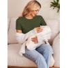 image:imageEkouaer 4 Packs Maternity Shirts Short Sleeve Crew Neck Pregnancy Tee Tops Tunic Blouse Soft Mama Clothes SXXL4pcs Black  Grey  White  Army Green