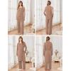 image:imageEkouaer Maternity Nursing Robe Set 3 Pieces Sleeveless Top Pregnancy Pants amp Robe Double Layer Pajamas SXXLKhaki
