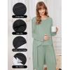image:imageEkouaer Maternity Nursing Robe Set 3 Pieces Sleeveless Top Pregnancy Pants amp Robe Double Layer Pajamas SXXLLight Green