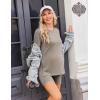 image:imageEkouaer Maternity Sets 2 Piece Outfits Ribbed Knit Short Sleeve Shirts and Biker Shorts Pregnancy Loungewear Mama Clothes01 Khaki