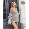 image:imageEkouaer Maternity Sets 2 Piece Outfits Ribbed Knit Short Sleeve Shirts and Biker Shorts Pregnancy Loungewear Mama ClothesLight Khaki