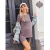 image:imageEkouaer Maternity Sets 2 Piece Outfits Ribbed Knit Short Sleeve Shirts and Biker Shorts Pregnancy Loungewear Mama ClothesPurplishred
