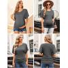image:imageEkouaer Maternity Shirts 3 Packs Dolman Sleeve Side Ruched Tops Tunic Casual Pregnancy Clothes SXXLBlackGrayWhite