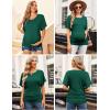 image:imageEkouaer Maternity Shirts 3 Packs Dolman Sleeve Side Ruched Tops Tunic Casual Pregnancy Clothes SXXLBlackGreenGray