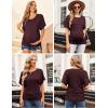 image:imageEkouaer Maternity Shirts 3 Packs Dolman Sleeve Side Ruched Tops Tunic Casual Pregnancy Clothes SXXLGrayDark RedGreen