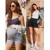 image:imageEkouaer Maternity Shorts Over The Belly Pregnancy Lounge Summer Workout Pajama Sleep Shorts with PocketsBlack