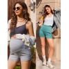image:imageEkouaer Maternity Shorts Over The Belly Pregnancy Lounge Summer Workout Pajama Sleep Shorts with PocketsGreen