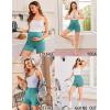 image:imageEkouaer Maternity Shorts Over The Belly Pregnancy Lounge Summer Workout Pajama Sleep Shorts with PocketsGreen