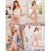 image:imageEkouaer Maternity Shorts Over The Belly Pregnancy Lounge Summer Workout Pajama Sleep Shorts with PocketsPink