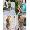 image:imageEkouaer Women Maternity Tank Tops 3 Packs Crew Neck Ribbed Pregnancy Shirts Mama Clothes3pcs Black Burgundy Red Army Green