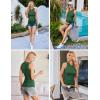 image:imageEkouaer Women Maternity Tank Tops 3 Packs Crew Neck Ribbed Pregnancy Shirts Mama Clothes3pcs Black Burgundy Red Dark Green