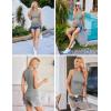 image:imageEkouaer Women Maternity Tank Tops 3 Packs Crew Neck Ribbed Pregnancy Shirts Mama Clothes3pcs Black Grey Dirty Pink