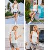 image:imageEkouaer Women Maternity Tank Tops 3 Packs Crew Neck Ribbed Pregnancy Shirts Mama Clothes3pcs Black Pink White