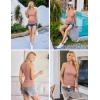 image:imageEkouaer Women Maternity Tank Tops 3 Packs Crew Neck Ribbed Pregnancy Shirts Mama Clothes3pcs Dirty Pink Grey Light Green