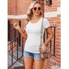 image:imageEkouaer Womens Maternity Shirts 3 Packs Side Ruched Pregnancy Tee Top Tunic Blouse Casual Mama Clothes SXXL3pcs Black  Brown  White