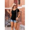image:imageEkouaer Womens Maternity Shirts 3 Packs Side Ruched Pregnancy Tee Top Tunic Blouse Casual Mama Clothes SXXL3pcs Black  Dark Red  Navy