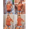image:imageEkouaer Womens Maternity Shirts 3 Packs Side Ruched Pregnancy Tee Top Tunic Blouse Casual Mama Clothes SXXL3pcs Caramel  Wine Red  Dark Grey