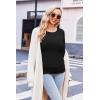 image:imageEkouaer Womens Maternity Shirts Long Sleeve 3 Packs Pregnancy Tee Top Tunic Blouse Casual Mama Clothes SXXL3pcs Black  Black  Black