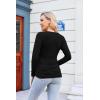 image:imageEkouaer Womens Maternity Shirts Long Sleeve 3 Packs Pregnancy Tee Top Tunic Blouse Casual Mama Clothes SXXL3pcs Black  White  Black