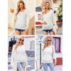 image:imageEkouaer Womens Maternity Shirts Long Sleeve 3 Packs Pregnancy Tee Top Tunic Blouse Casual Mama Clothes SXXL3pcs Black  White  Grey
