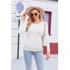 image:imageEkouaer Womens Maternity Shirts Long Sleeve 3 Packs Pregnancy Tee Top Tunic Blouse Casual Mama Clothes SXXL3pcs White  White  White
