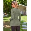 image:imageEkouaer Womens Maternity Shirts Long Sleeve Pregnancy Tops Casual Ribbed Knit Winter Pregnant BlousesArmy Green