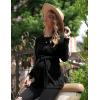 image:imageEkouaer Womens Maternity Shirts Long Sleeve Pregnancy Tops Casual Ribbed Knit Winter Pregnant BlousesBlack