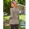 image:imageEkouaer Womens Maternity Shirts Long Sleeve Pregnancy Tops Casual Ribbed Knit Winter Pregnant BlousesBrown