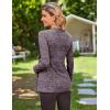 image:imageEkouaer Womens Maternity Shirts Long Sleeve Pregnancy Tops Casual Ribbed Knit Winter Pregnant BlousesDark Purple