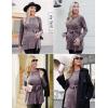 image:imageEkouaer Womens Maternity Shirts Long Sleeve Pregnancy Tops Casual Ribbed Knit Winter Pregnant BlousesDark Purple