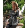 image:imageEkouaer Womens Maternity Shirts Long Sleeve Pregnancy Tops Casual Ribbed Knit Winter Pregnant BlousesMedium Grey