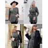 image:imageEkouaer Womens Maternity Shirts Long Sleeve Pregnancy Tops Casual Ribbed Knit Winter Pregnant BlousesMedium Grey